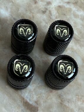 black Tire Valve Stem Cap Cover for Dodge RAM